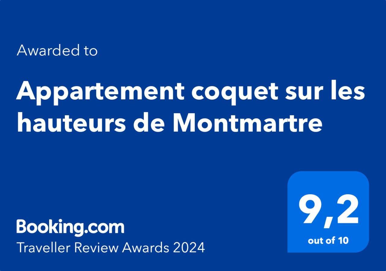 Appartement Coquet Sur Les Hauteurs De Montmartre Paris Exterior foto